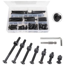 Baby Bed Crib Screws Hardware Kit, 100pcs M6x15mm/25mm/35mm/45mm/55mm/65mm/75...