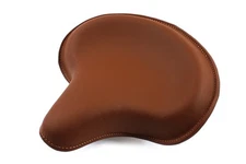 Corbin Gentry Brown Leather Deluxe Solo Seat without Skirt fits Harley Davidson