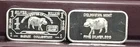 1 gram .999 pure silver Hippopotamus