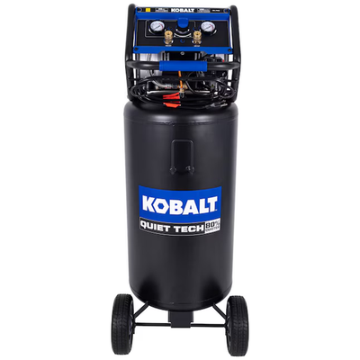 #ad Kobalt QUIET TECH 26 Gallon Portable Electric 150 PSI Vertical Air Compressor $299.99