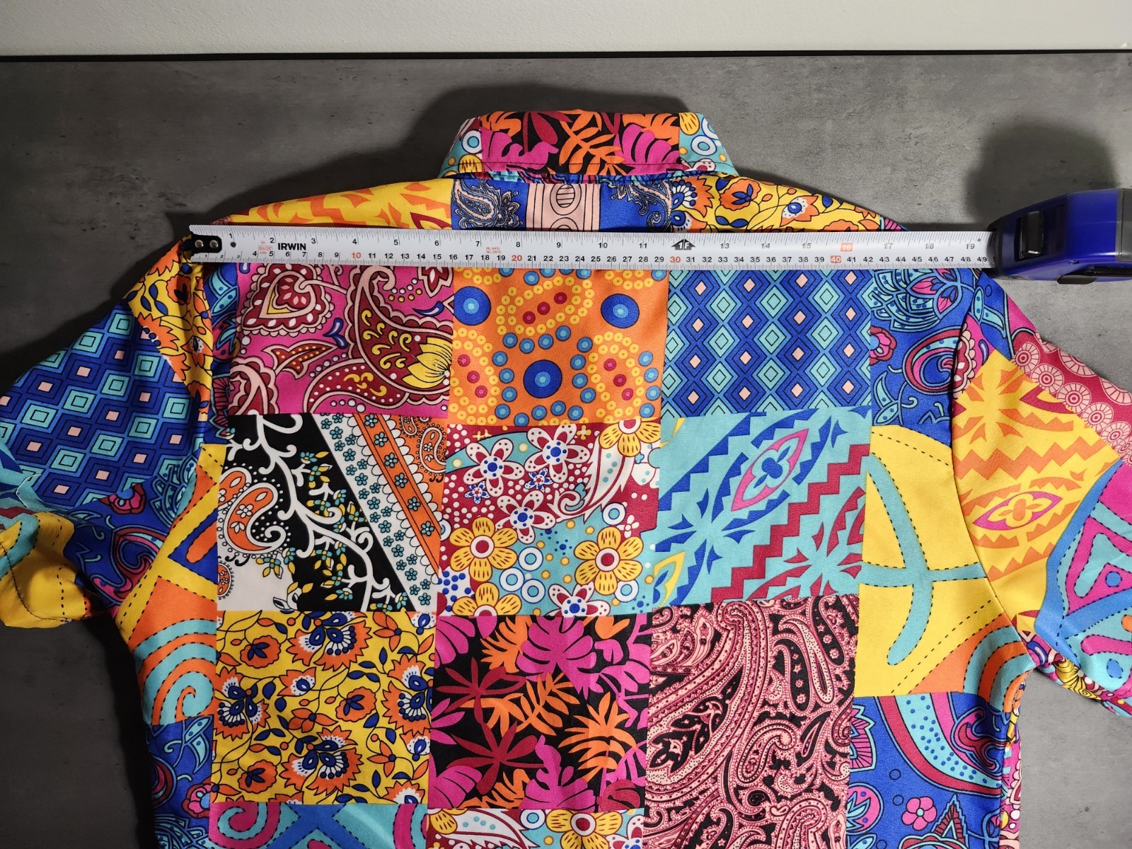 Romwe Multicolor Paisley Patchwork-Like Shirt for… - image 12