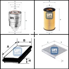 Ufi Filterset, Inspektionspaket für Honda CIVIC VIII Hatchback CR-V III CR-V II