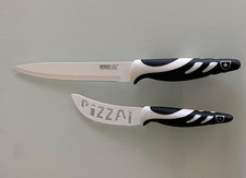 Swiss Line Switzerland 2 Stück Messer:Pizza Messer (22 cm)und Brot oder Fleisch