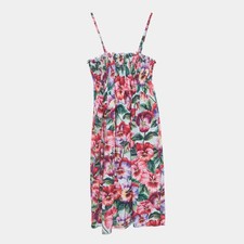 Dolce Gabbana Multicolor Floral Printed Cotton Poplin Dress 1112 Yrs