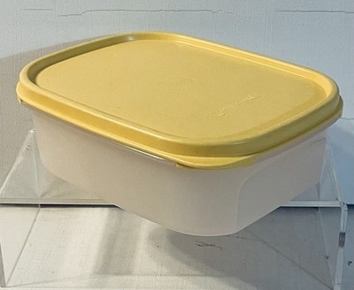 Tupperware Modular Mate Container 1791 With Yellow Lid 3.5 Cups 850ml USA
