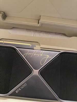 NVIDIA RTX 5090 FE Dual Signed Jensen Huang CEO - Beckett