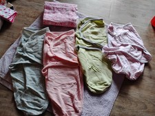 Baby Blanket Bundle, Swaddle Blankets, Receiving Blanket Girls All In Good Cond.