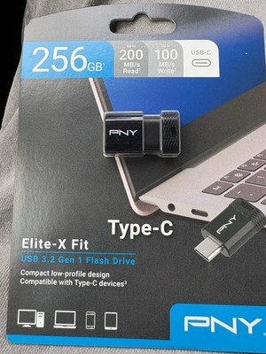 PNY 256GB Elite X Fit USB 3.2 Gen 1 Flash Drive