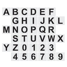 3 Inch Number Stencils Painting Mailbox Numbers Template Alphabet Letters Mould