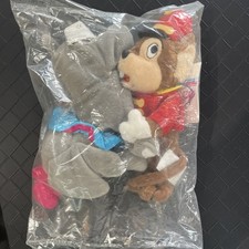 Lot 2 Disney Store Plush Timothy Q Mouse 8" And Dumbo Bean Bag Stuffed Animals