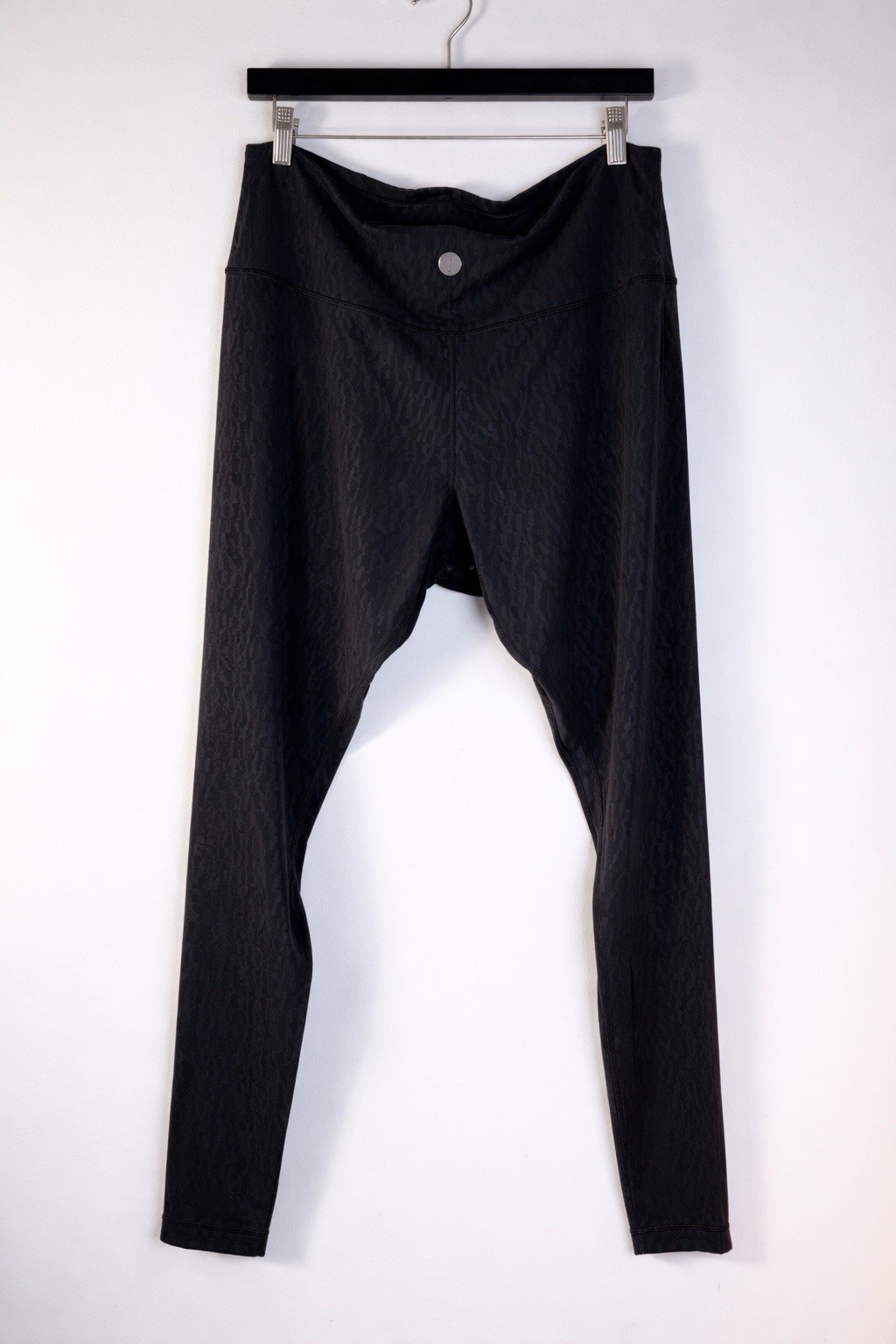 Lululemon Align Leggings Black Textured High Rise Yoga Pants Size 16