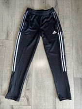 Adidas League Training Youth Track Pants Size M 11-12 Zip Pocket and Bottom