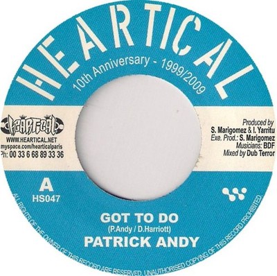 Patrick Andy / Uman  - Got To Do / Parcours Santé (7'')