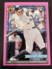 2026 Topps 75th Anniversary Aaron Judge Pink Parallel #T91-34 - Yankees