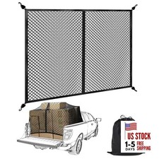  Truck Bed Cargo Net, Highly Elastic Double-Layered Double Layer Grid