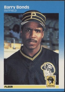 Barry Bonds 1987 Fleer RC #604