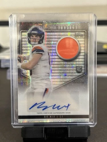 2024 Topps Midnight BO NIX Silver Moon Beam Rookie Patch Auto Player Worn SP