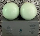 New ListingPartyLite Honeydew Ball Candles 3” Q3652 Set of 2 Lot New Melon Fruit Retired