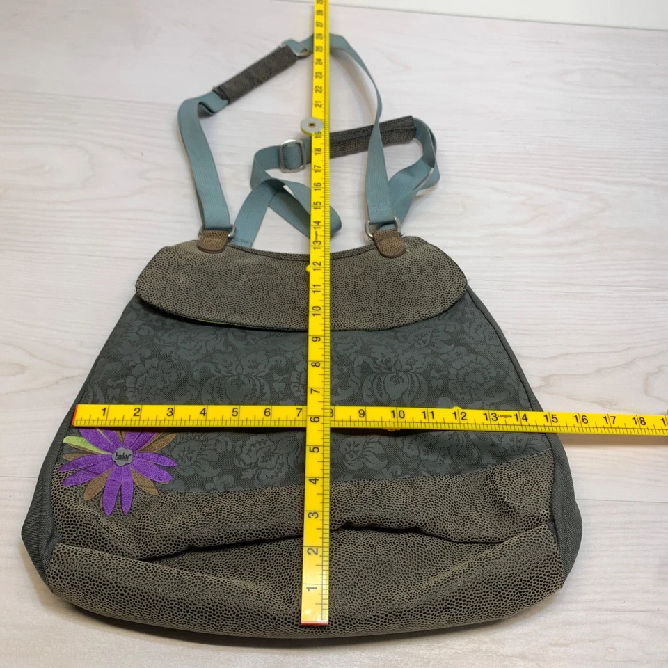 Bolso de hombro HAIKU para computadora portátil con flores moradas Bolso grande Cartera Foto 2 de 4