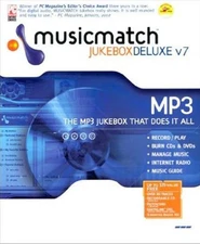MusicMatch Jukebox 7 Deluxe PC CD sort edit tags listen to mp3 music data files!