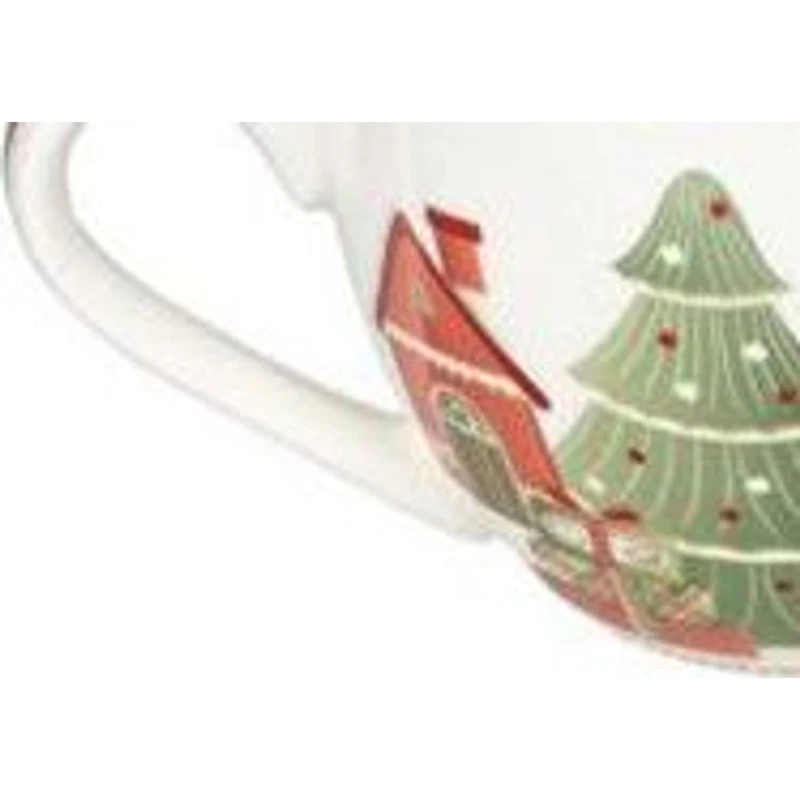 Tazza Colazione Natale 500 ml BRANDANI Villaggio in Festa Porcellana Bone China, fotografia 5 di 9