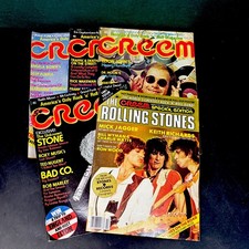 Creem Magazine Lot 5/1974 Feb Jun Sep 1976 Jun 1981  Rolling Stones ,Bowie
