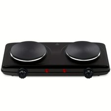 Portable Hot Plate Electric Stove Cooktop Double Burner 120V Burner for Cooking