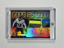 2019 GOLD STANDARD ERIC WEDDLE #GAG-EW GOOD AS GOLD PATCH AUTO /49