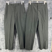 Vintage Military Pants Men 30R Wool Serge Field Trousers Straight Leg USA 2 Pair