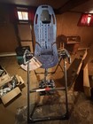 Foldable Adjustable Padded Steel Inversion Table for Back, Home Use Black/Blue — photo 4