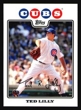 2008 Topps Ted Lilly #609 Chicago Cubs
