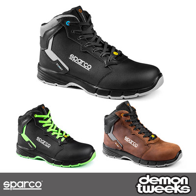 Sparco Targa-H S3S ESD Safety Shoes Boots Leather Upper (Mechanic,  Garage) UK