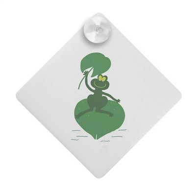 ''Frosch Schutz vor dem Regen'' Saugnapf Auto Fenster Schild (CG00029673)