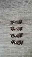 Set Of 4 Vintage French Style Antique Copper Tone Drawer Pull Handles 4cm