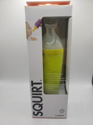 NEW Boon Squirt Baby Food Dispensing Spoon, Green, 3 oz