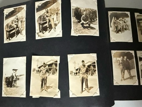 Post WW2 VTG 1945 Photo Album 250+Soldiers In Tokyo Destruction Local Girls A22