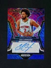 2024-25 Panini Prizm Black Cade Cunningham Prizmatrix Auto Blue Shimmer /25