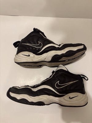 Vintage 1998 Nike Air Bakin Black White Silver 831006-001 Size 9