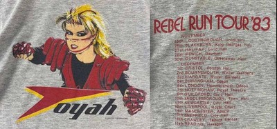 2 Sides Rebel Run Tour TOYAH WILLCOX Shirt Sport Gray Unisex S-5XL EM1259
