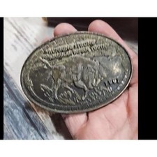 1997 Running Strong For American Indian Youth Buffalo Belt Buckle