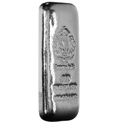 999 SILVER 純銀　100g バー 100 Gram Cast Silver Bar by Scottsdale Mint .999 Silver Bullion