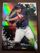 2019 Bowman Chrome Austin Riley #BTP-41 Scouts Top 100 Refractor RC Year