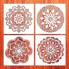 4 Pcs Large Pattern Mandala Stencils Reusable Mandala Dot Gorgeous style