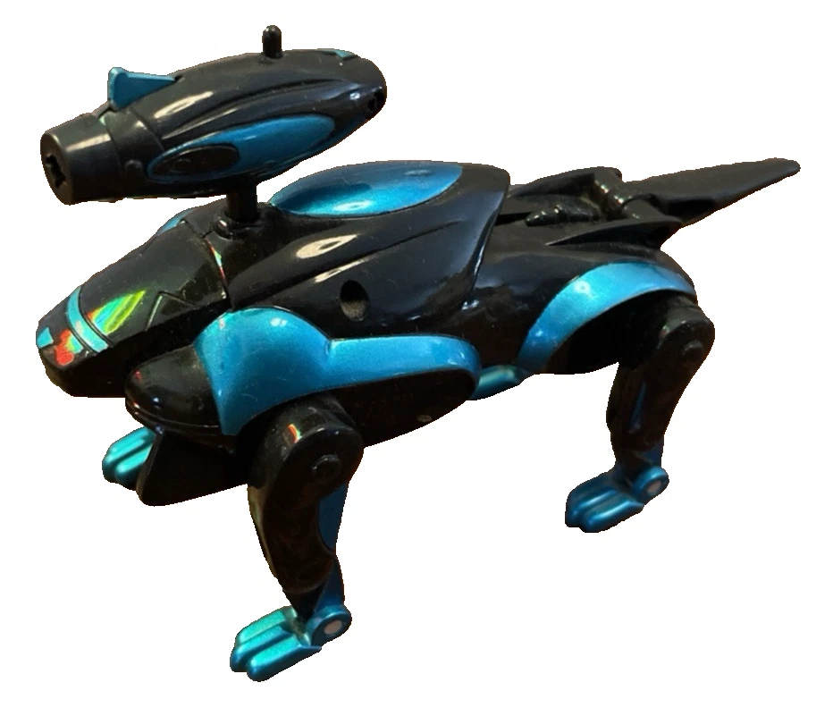 TRANSFORMER 1999~ BEAST WARS~ WITH LAUNCHER & DISCS~ BLUE & BLACK - Image 3 of 4