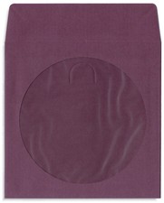 200-Pak PURPLE Colored Paper CD/DVD Sleeves with Window Flap