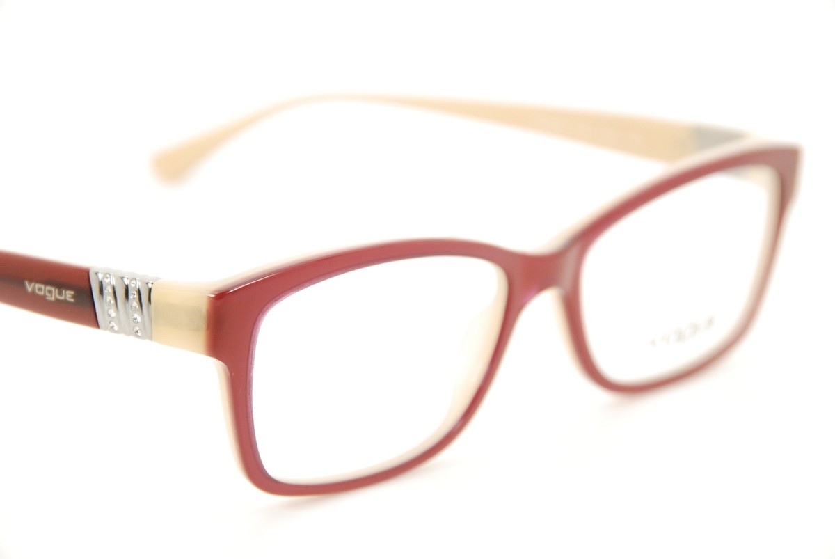 New Authentic Vogue VO 2765-B 1984 Burgundy Beige 53mm  display picture 2