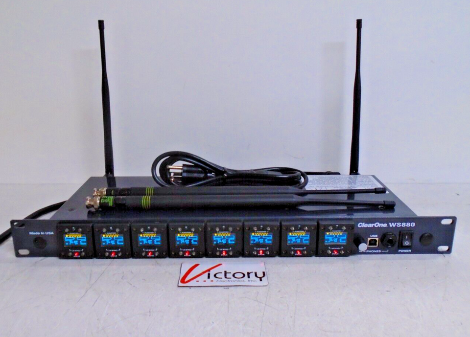 ClearOne WS880 915Mhz Multi-channel Wireless Microphone Receiver Clear One WS800