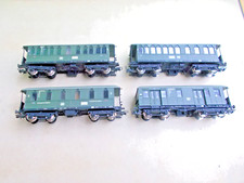 LILIPUT H0:"4 x 4-achs. grüne Personenwagen, Langenschwalbacher, DB"Topzustand