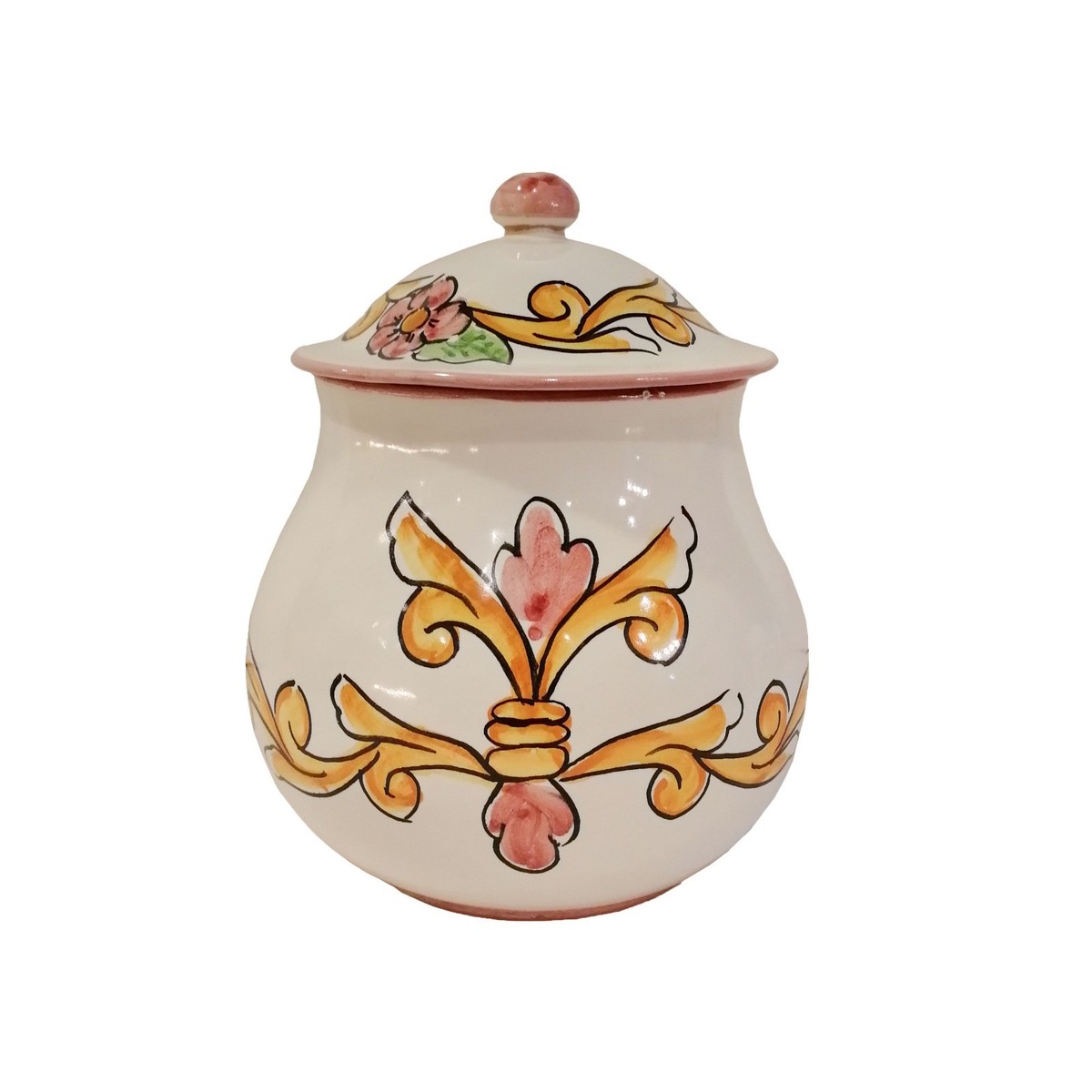 Set Accessoires Cuisine Céramique Vietri Barocco Rose - Neuf L'eclisse