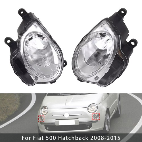 Left+Right High Beam Headlight Headlamp For Fiat 500 Hatchback 2008-2015 ZA - Picture 4 of 20